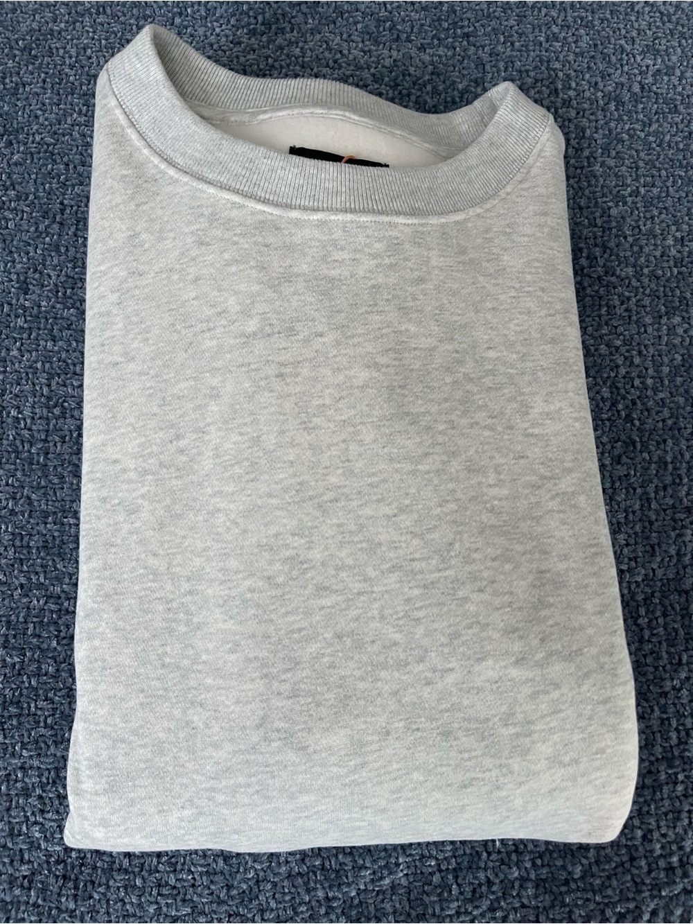 Quince Everyday Fleece Crew- Light Heather Grey- L - Picture 10 of 13